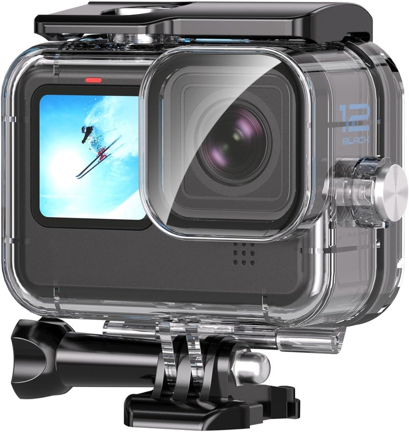 GOLRTRAL حافظة مقاومة للماء لكاميرا GoPro Hero 13 12 11 10 9 بلاك، 230 قدم/70 متر تحت الماء، غلاف واقي للغوص، ملحقات كاميرا أكشن - Image 1
